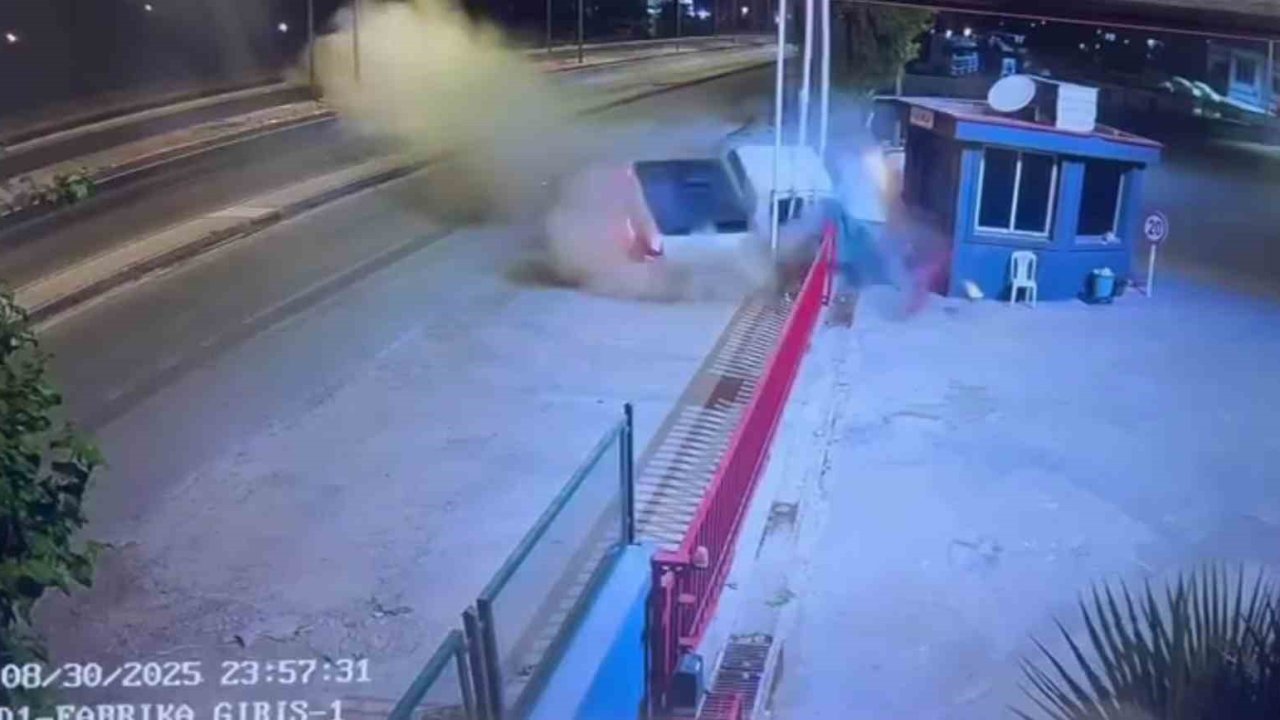 Şırnak’ta 1 kişinin yaralandığı kaza güvenlik kamerasına yansıdı