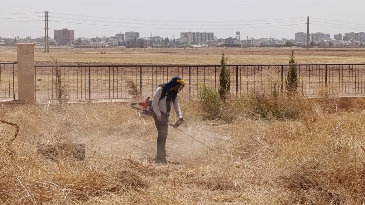 Kızıltepe Millet Bahçesinde bakım ve yenileme çalışmaları sürüyor