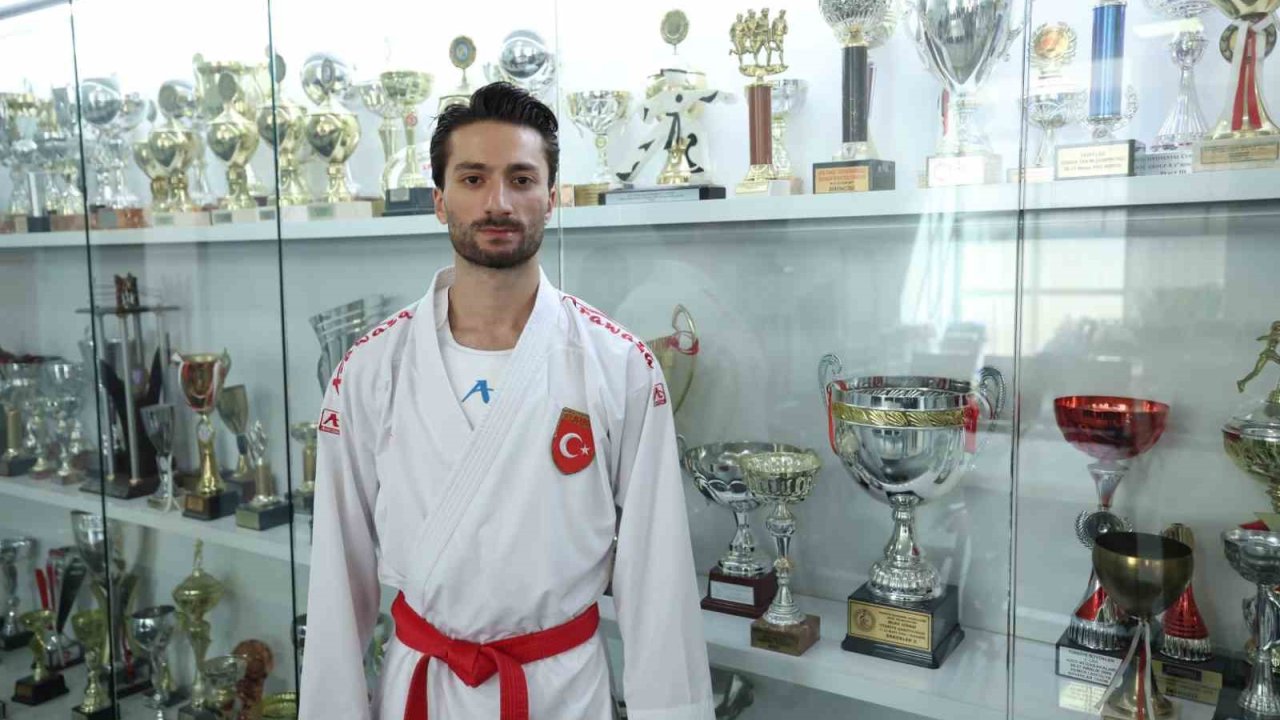 Avrupa şampiyonu milli karateci Özer’in hedefi dünya şampiyonluğu