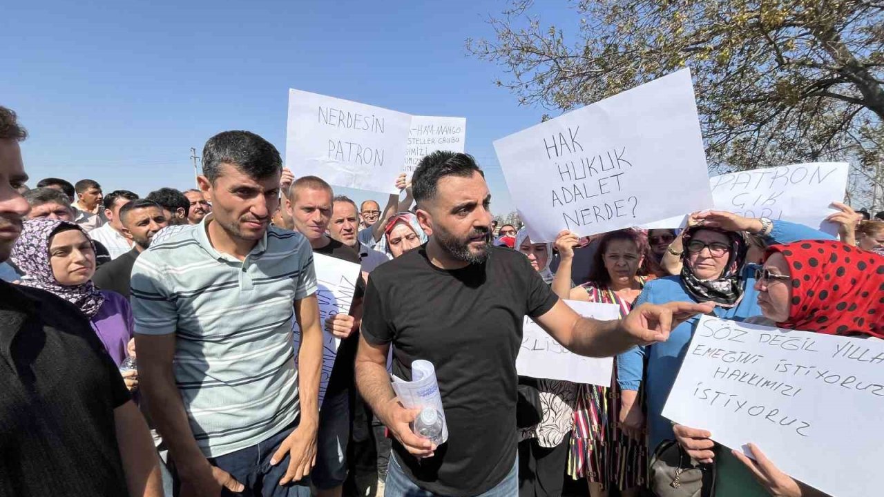 Tekirdağ’da mağdur işçiler fabrika kapısına dayandı