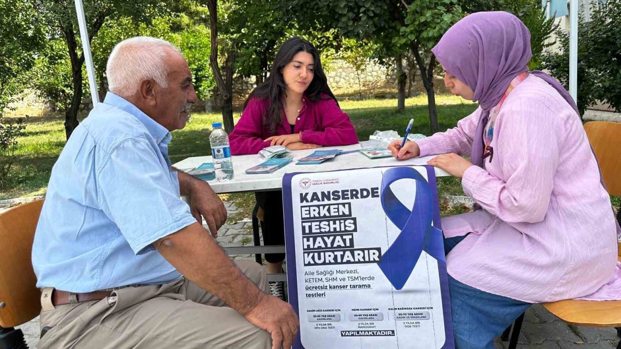 Çemişgezek’te kanserde erken teşhis için farkındalık etkinliği