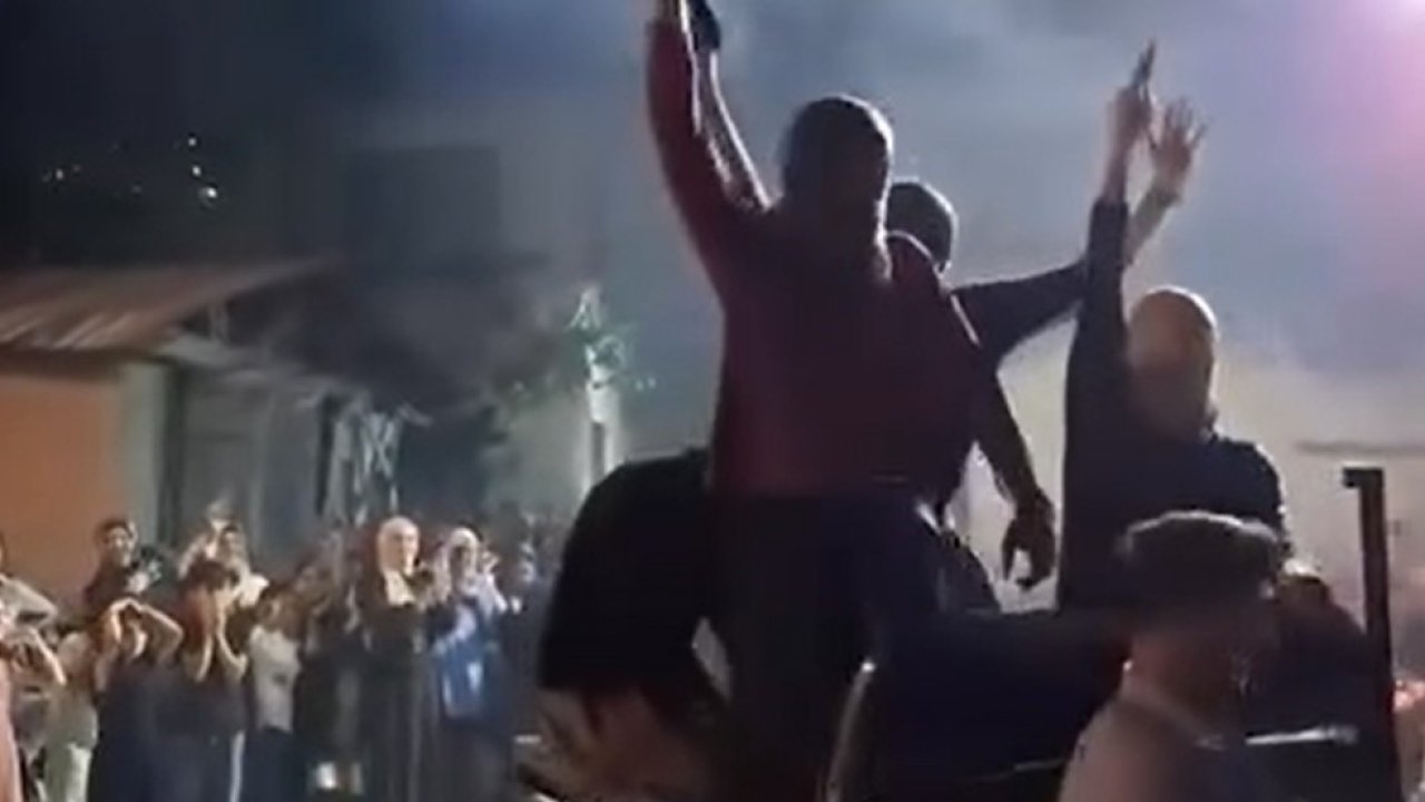 Magandalar düğünde tehlike saçtı