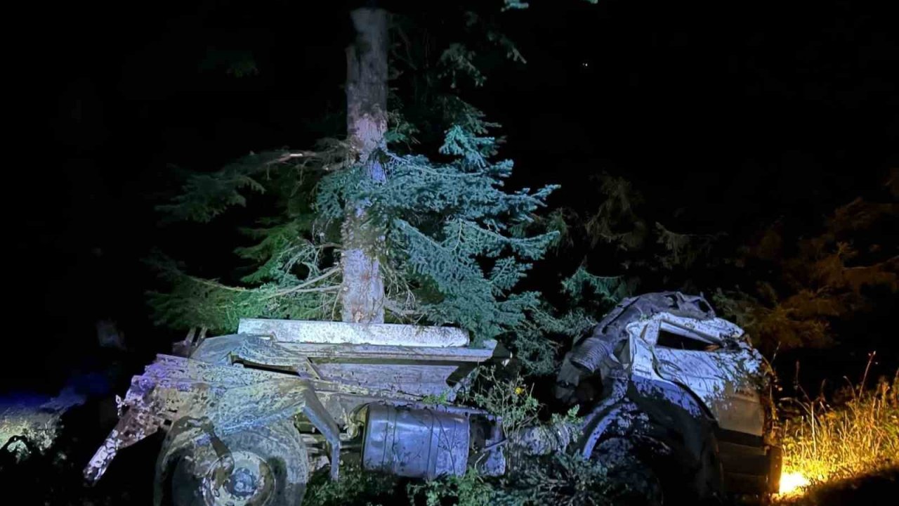 Artvin’de kamyon uçuruma yuvarlandı, karı koca hayatını kaybetti