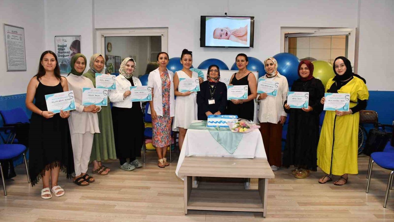 Alanya’da gebe okulu eğitimlerine devam ediyor