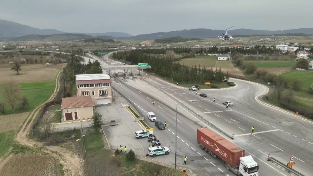 Bolu semalarında ’cayrokopter’li takip: 120 bin lira ceza