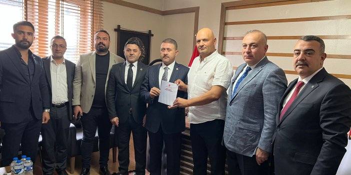 MHP heyeti, Kars Gazeteciler Cemiyetini ziyaret etti