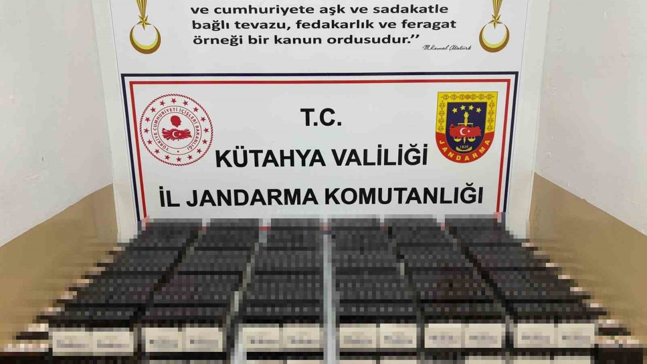 Kütahya’da 79 bin 940 adet bandrolsüz makaron ele geçirildi