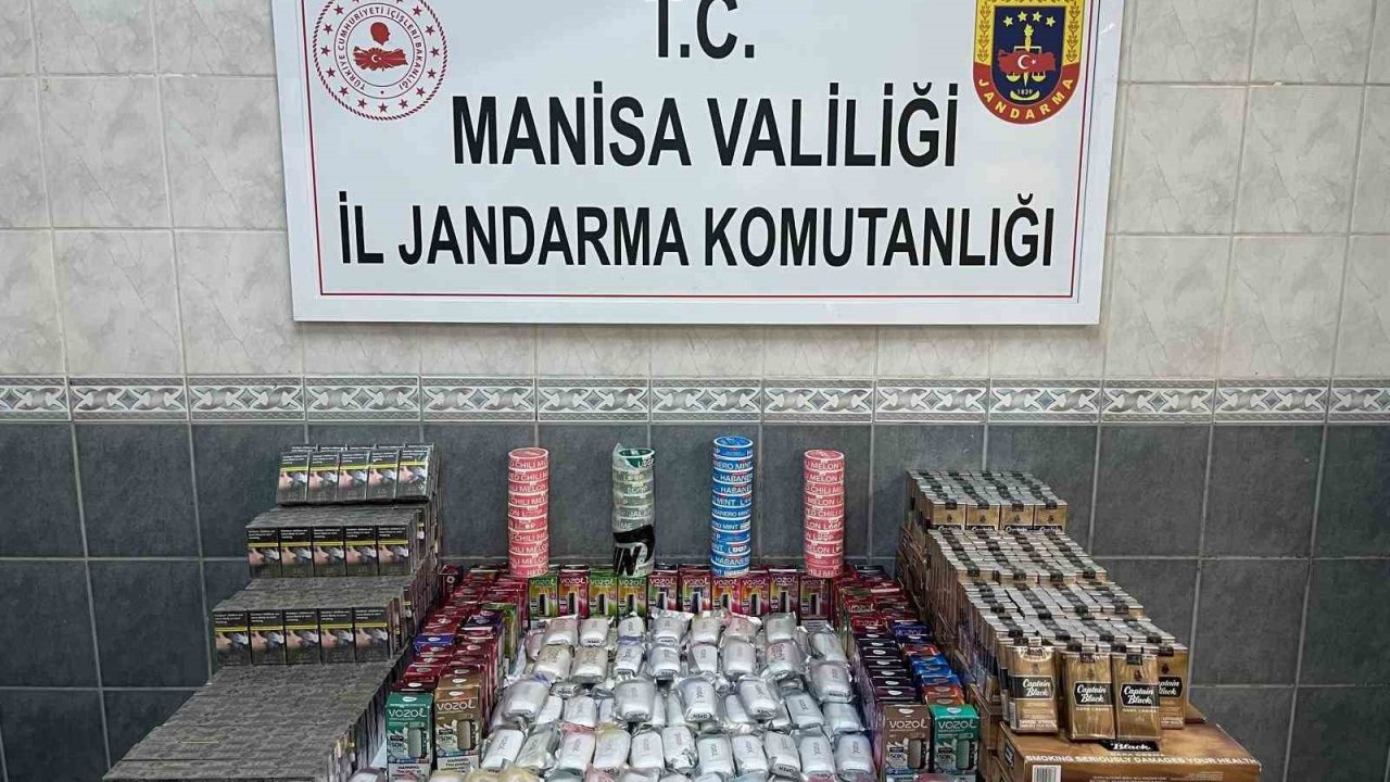 Manisa’da kaçak sigara ve elektronik sigara operasyonu