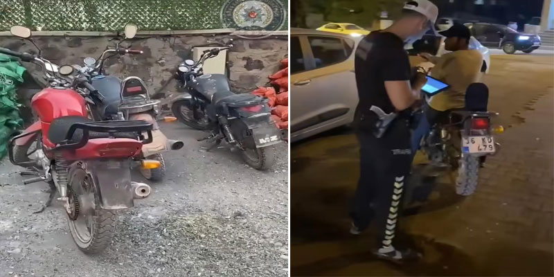 Kars'ta Gürültülü Motosikletler Trafikten men edildi