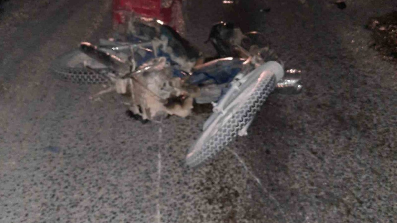 Karapınar’da otomobille motosiklet çarpıştı: 3 yaralı