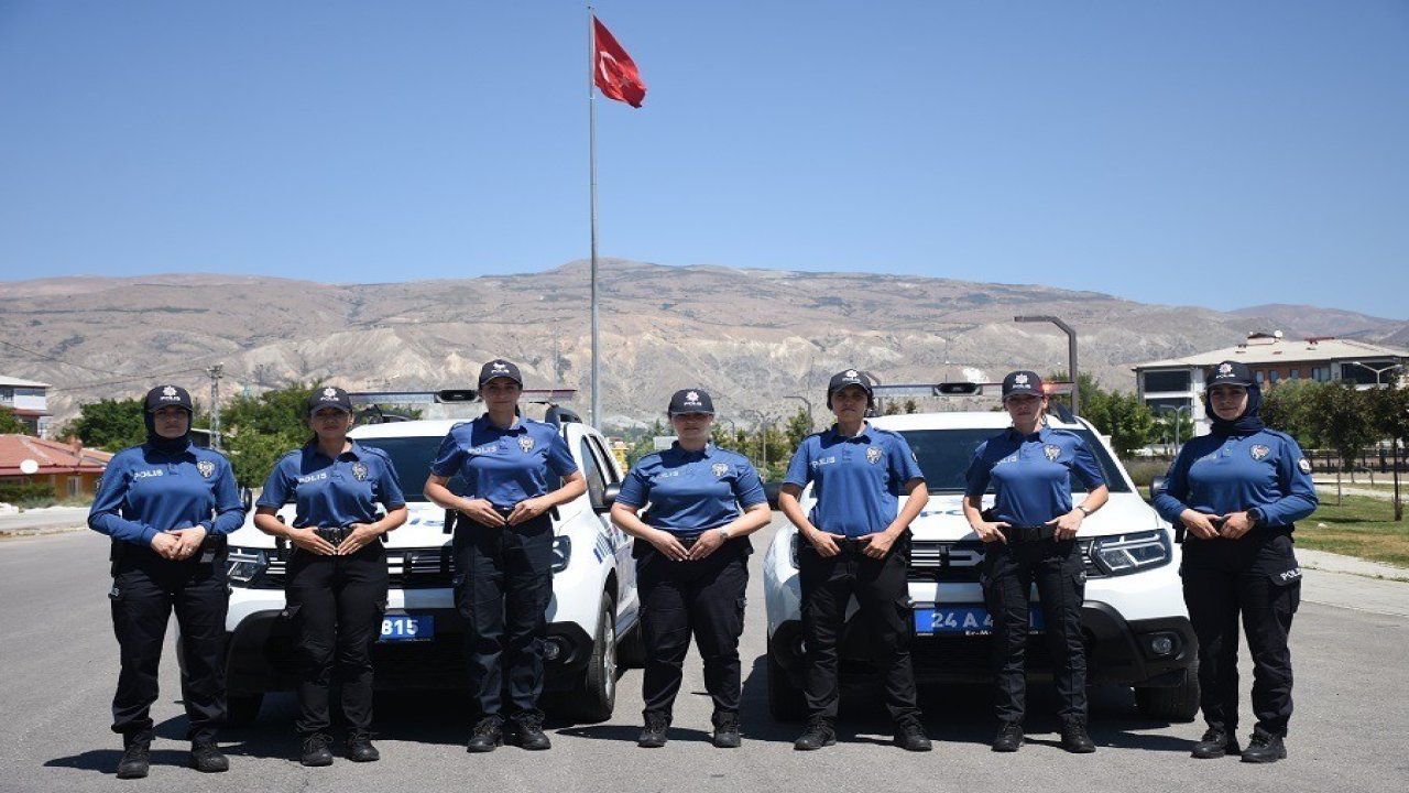 Erzincan’ın kadın polisleri 7/24 görevlerinin başında, halkın yanında