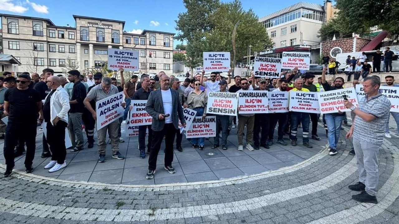 İşlerini geri isteyen İliç halkından basın açıklamasıyla çağrı