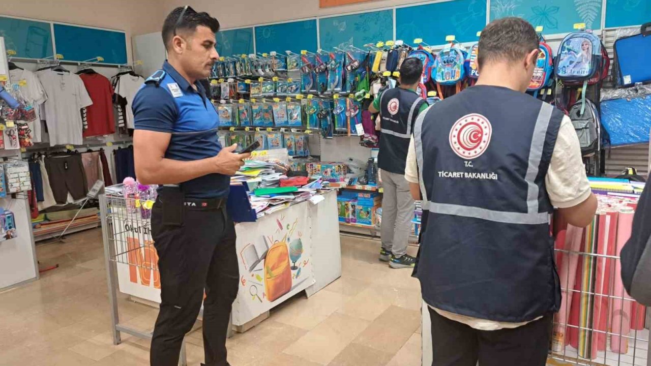 Zabıta, kırtasiyeleri denetledi