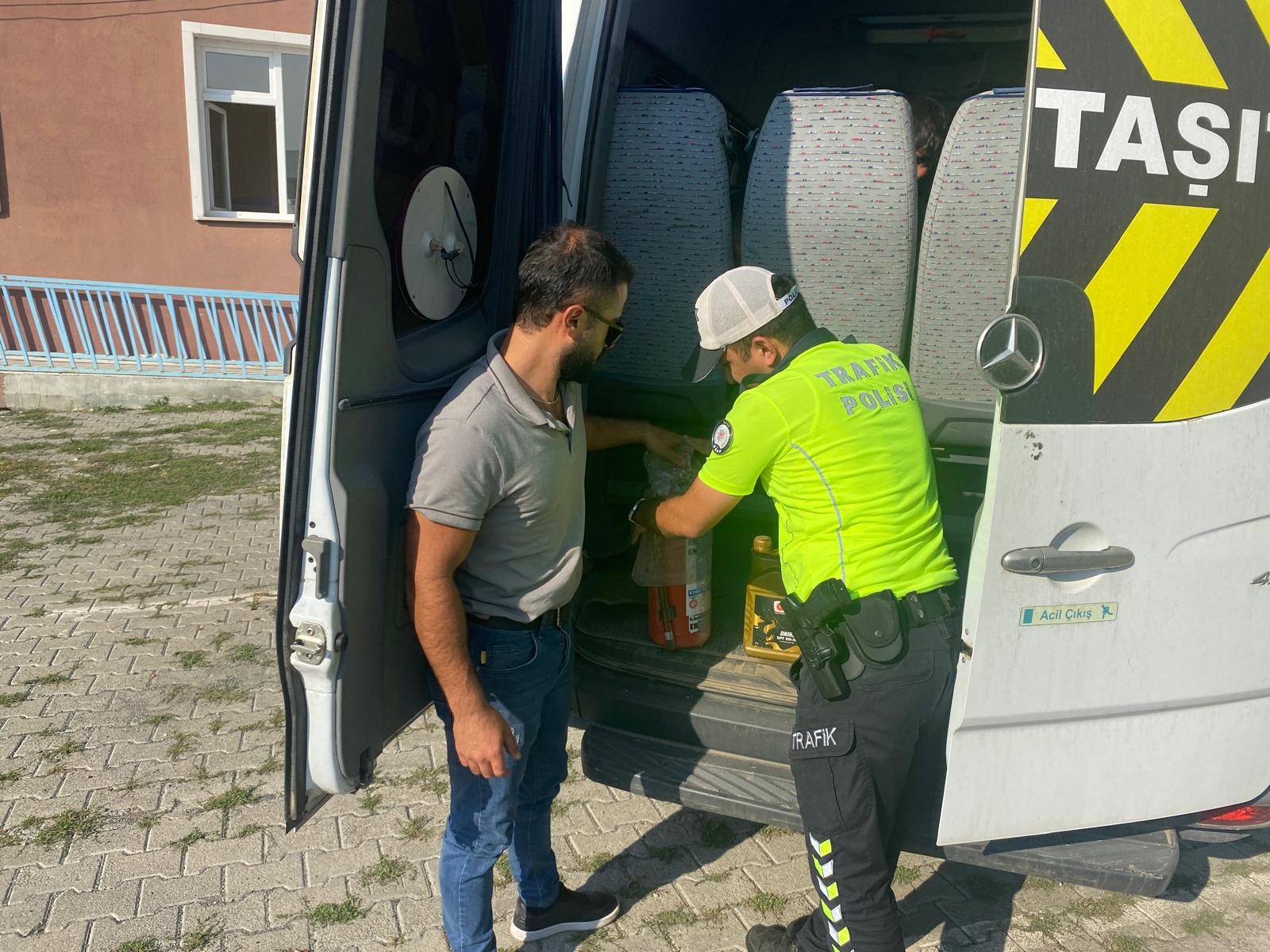 Kars’ta okul servisleri denetlendi