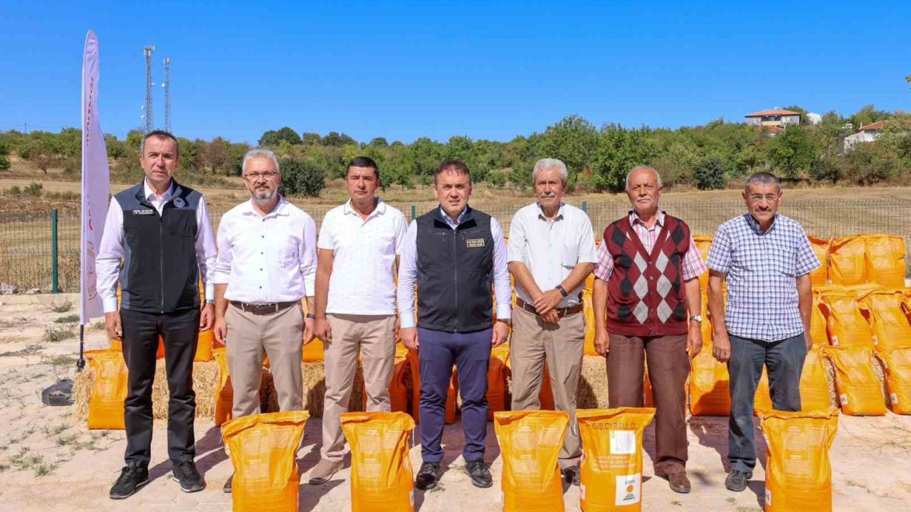 Bilecik’te kanola tohumu dağıtımı yapıldı