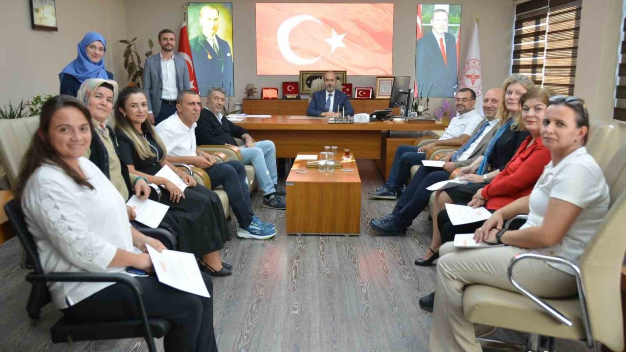 Sağlık personellerine teşekkür belgesi