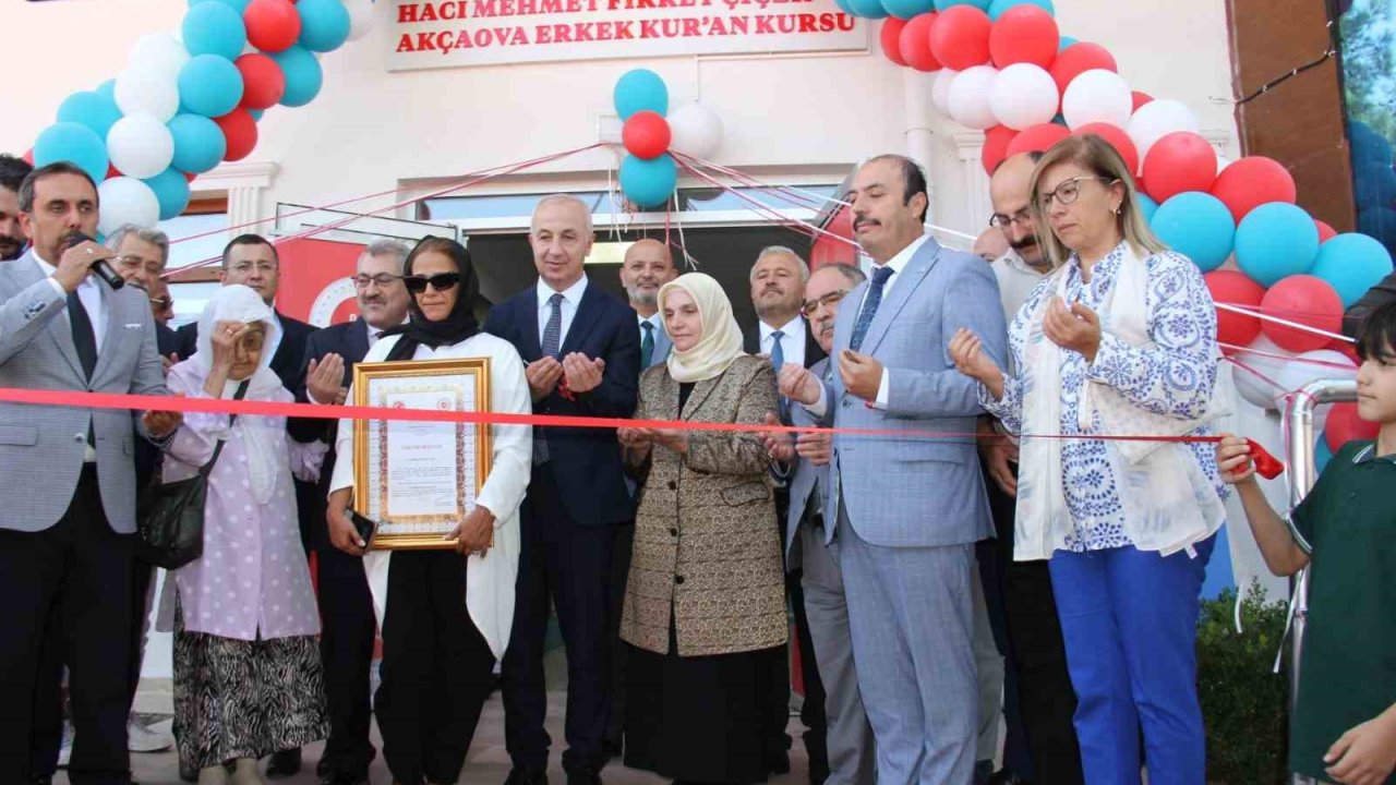 Akçaova Kur’an Kursu hizmete başladı