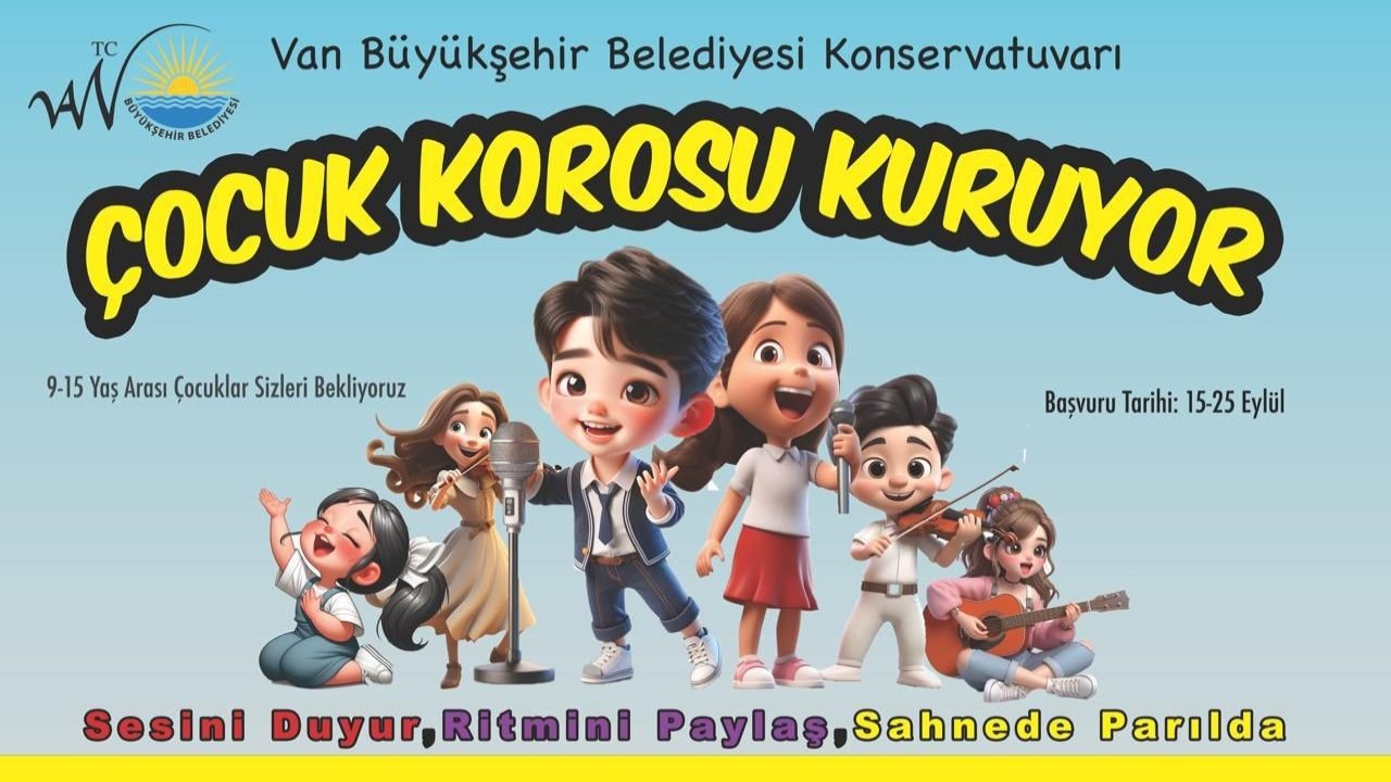 Van Büyükşehir Belediyesi Konservatuvarı ‘Çocuk Korosu’ kuruyor