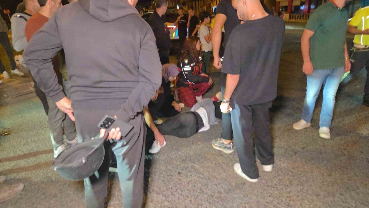 Hafif ticari araç yayaya çarptı