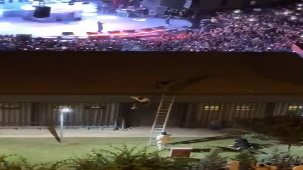 Özel güvenlik görevlileri, konseri kaçak izleyen genci çatıdan aşağı attı