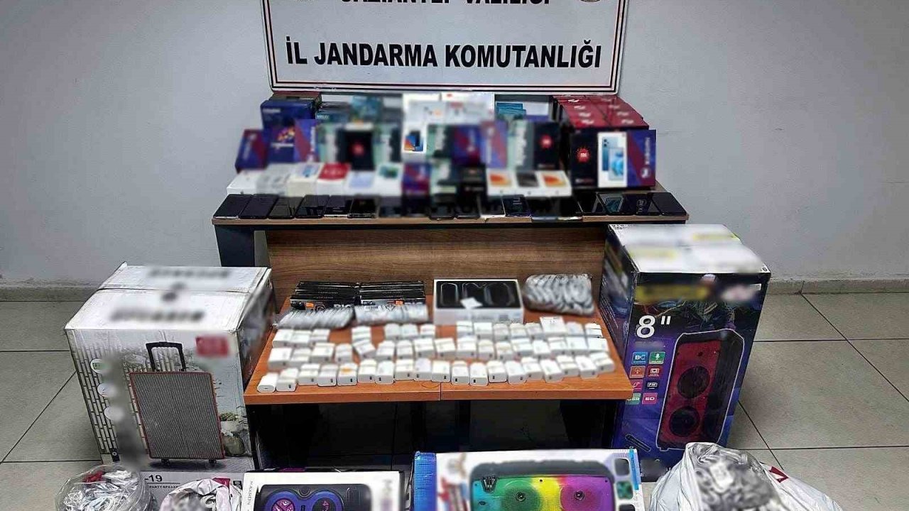 Gaziantep’te 1 milyon TL değerinde elektronik eşya ele geçirildi: 1 gözaltı