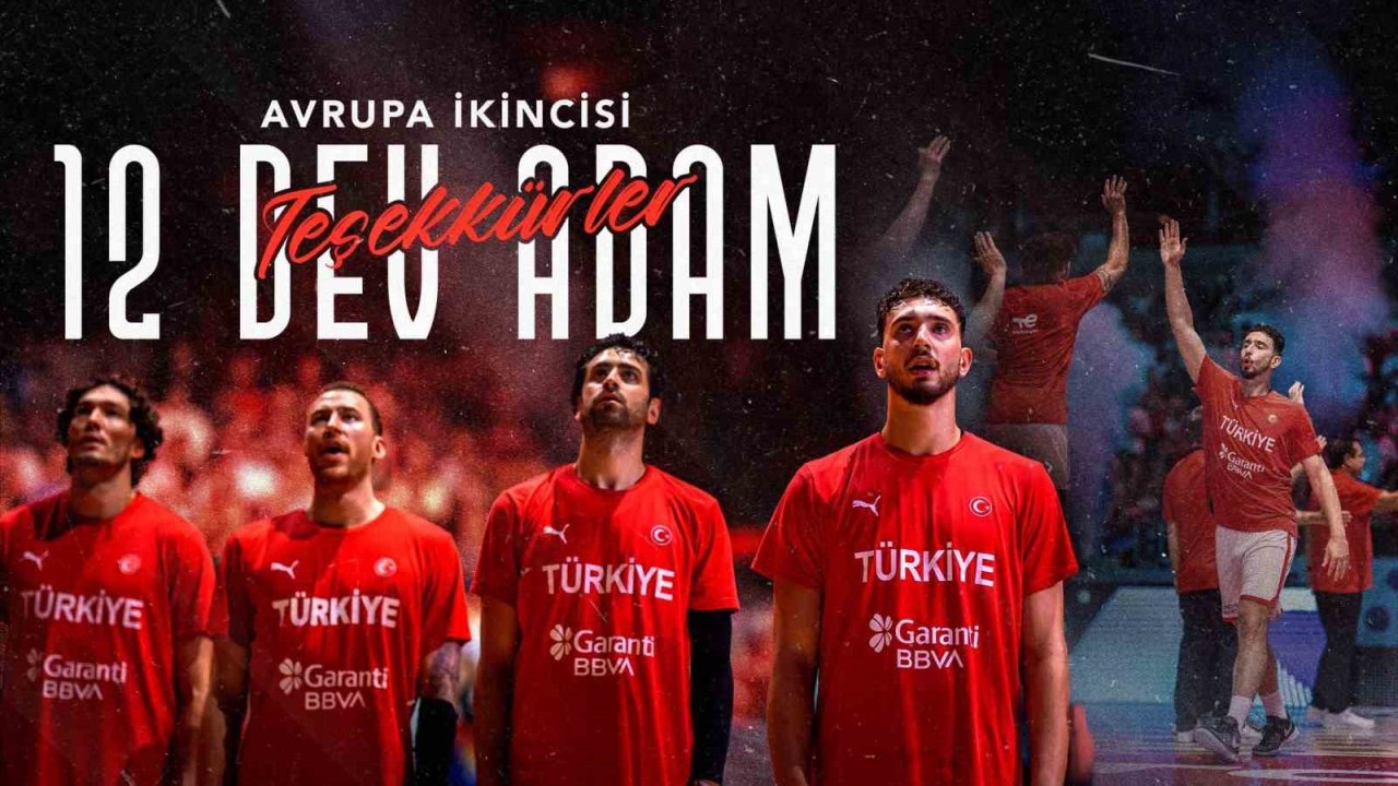 Emine Erdoğan, Avrupa ikincisi olan A Milli Erkek Basketbol Takımı’nı tebrik etti