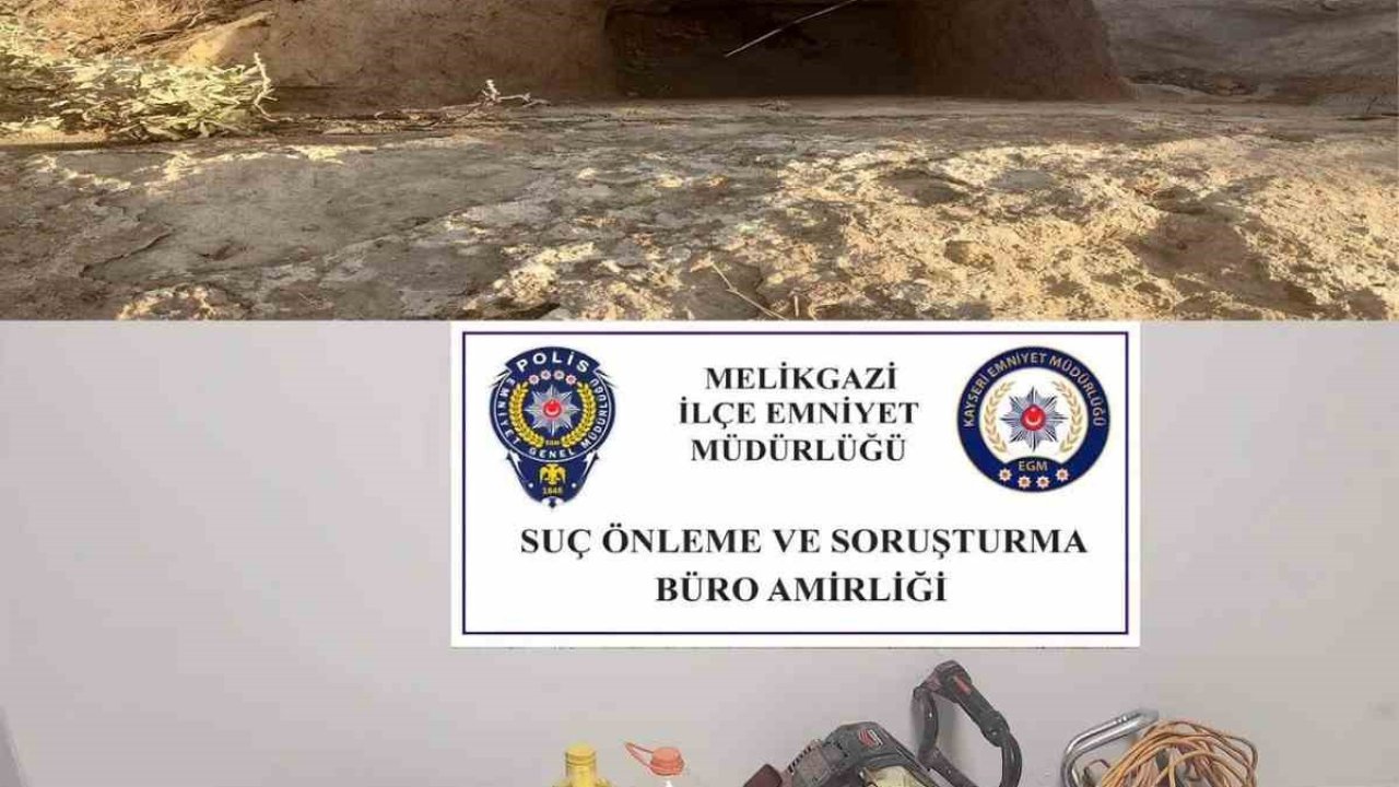 Polis ekiplerinden kaçak kazıya suçüstü: 4 gözaltı