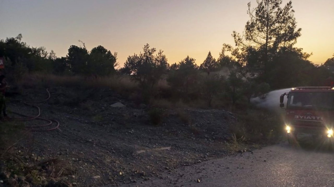 Dörtyol’da orman yangını büyümeden söndürüldü