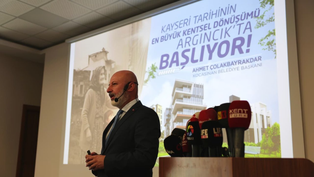 Başkan Çolakbayrakdar: "Argıncık; şehrin geleceğini şekillendirecek, Kayseri tarihinin en büyük dönüşüm kararıdır"