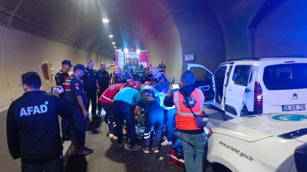 Bilecik’te Osmangazi Tünelinde tatbikat