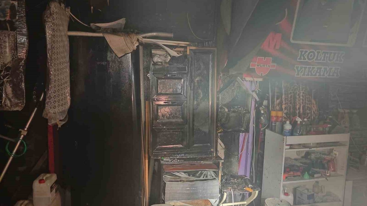 Susurluk’ta iş yerinde korkutan yangın