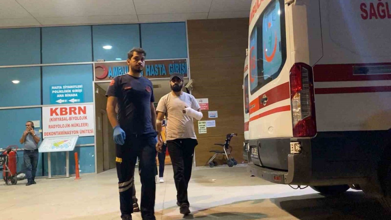 İnegöl’de makineyi keserken kanlar içinde kaldı