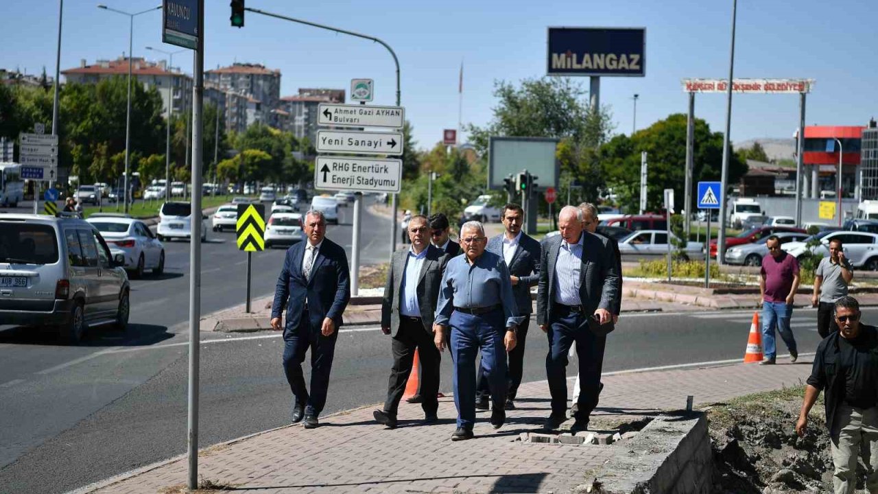 Başkan Büyükkılıç, DSİ Katlı Kavşağı proje çalışmalarını inceledi