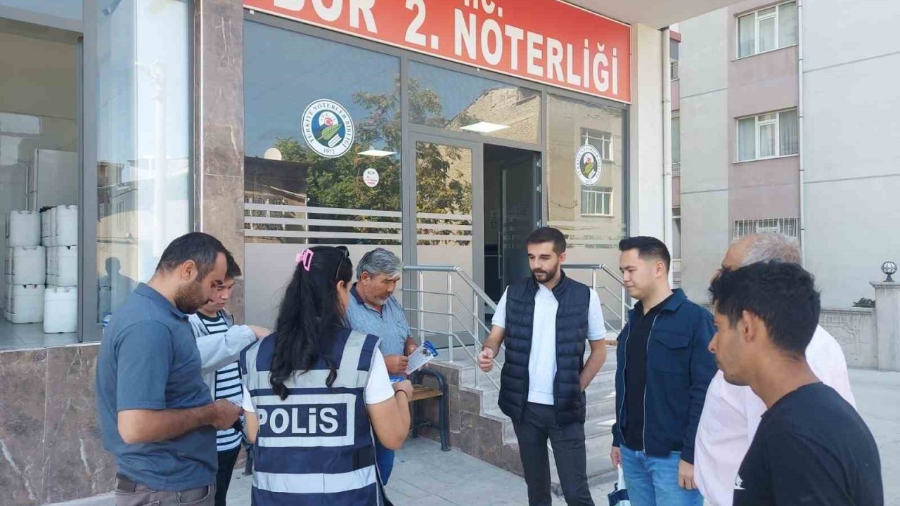 Niğde’de hırsızlık ve dolandırıcılığa karşı bilgilendirme çalışması yapıldı