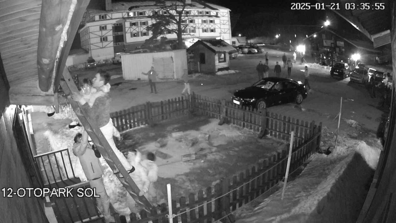 Grand Kartal Otel yangınının ölüm kalım savaşı kamerada