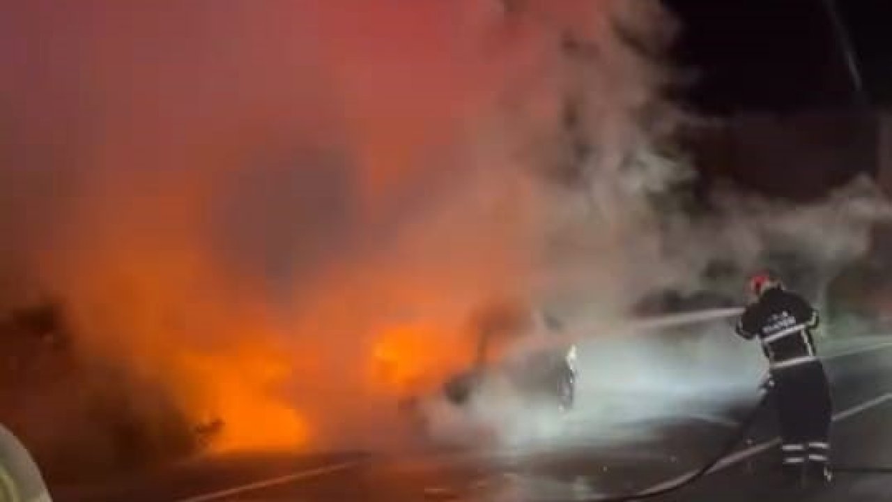 Otomobil küle döndü