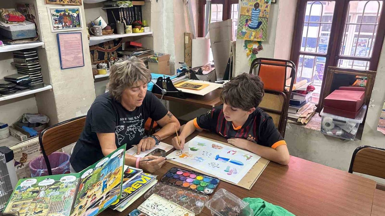 SANKO Sanat galerisinde anneanne-torun sergisi