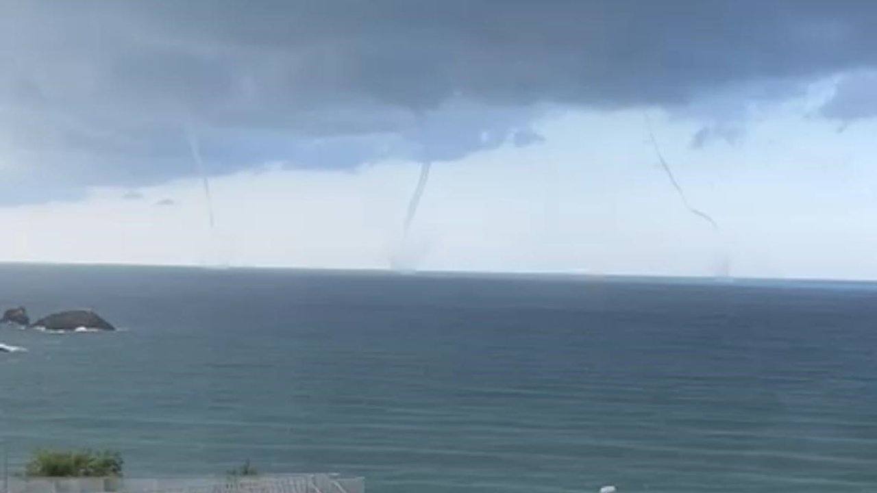 Karadeniz’de üç’lü hortum