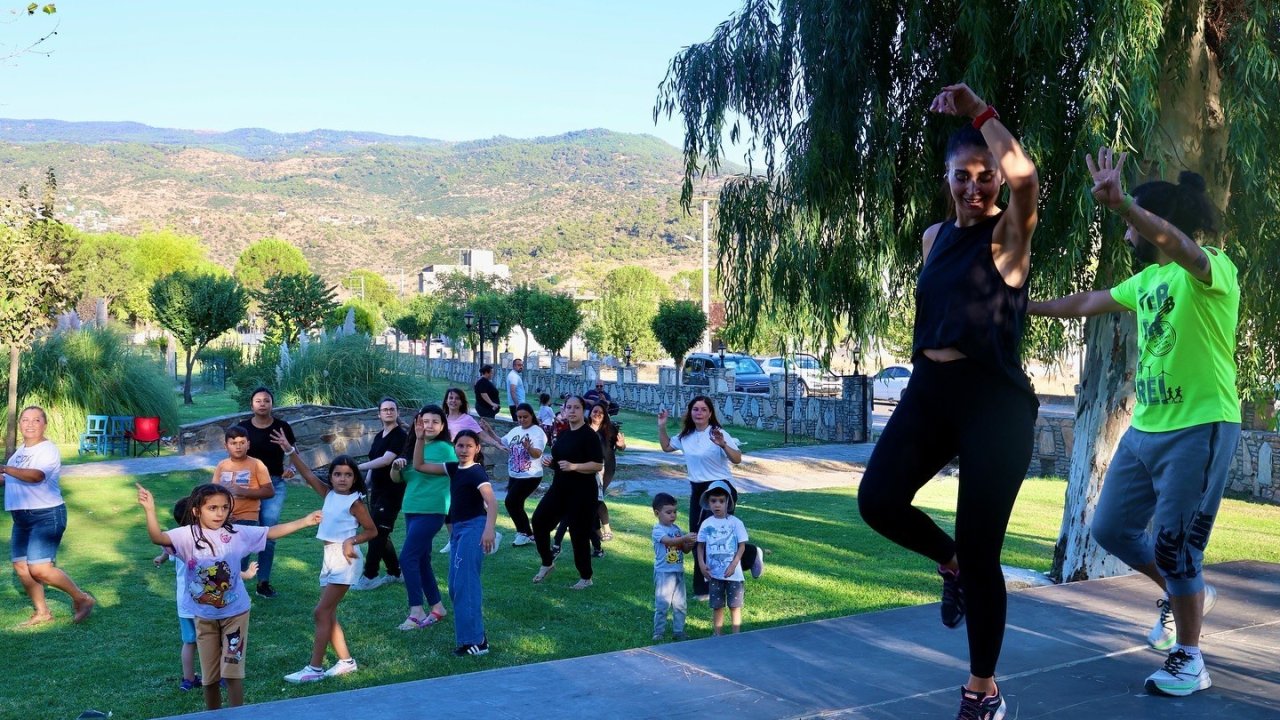 Çineli vatandaşlar güne zumba ile başladı