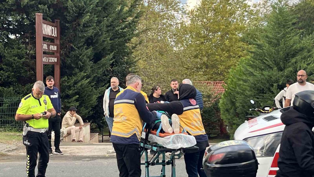 Ordu’da otomobil ile motosiklet çarpıştı: 1 yaralı