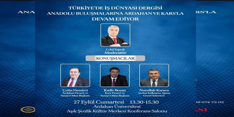 Başkan Bozan ve Genel Sekreter Karaca, programa konuşmacı olarak katılıyor