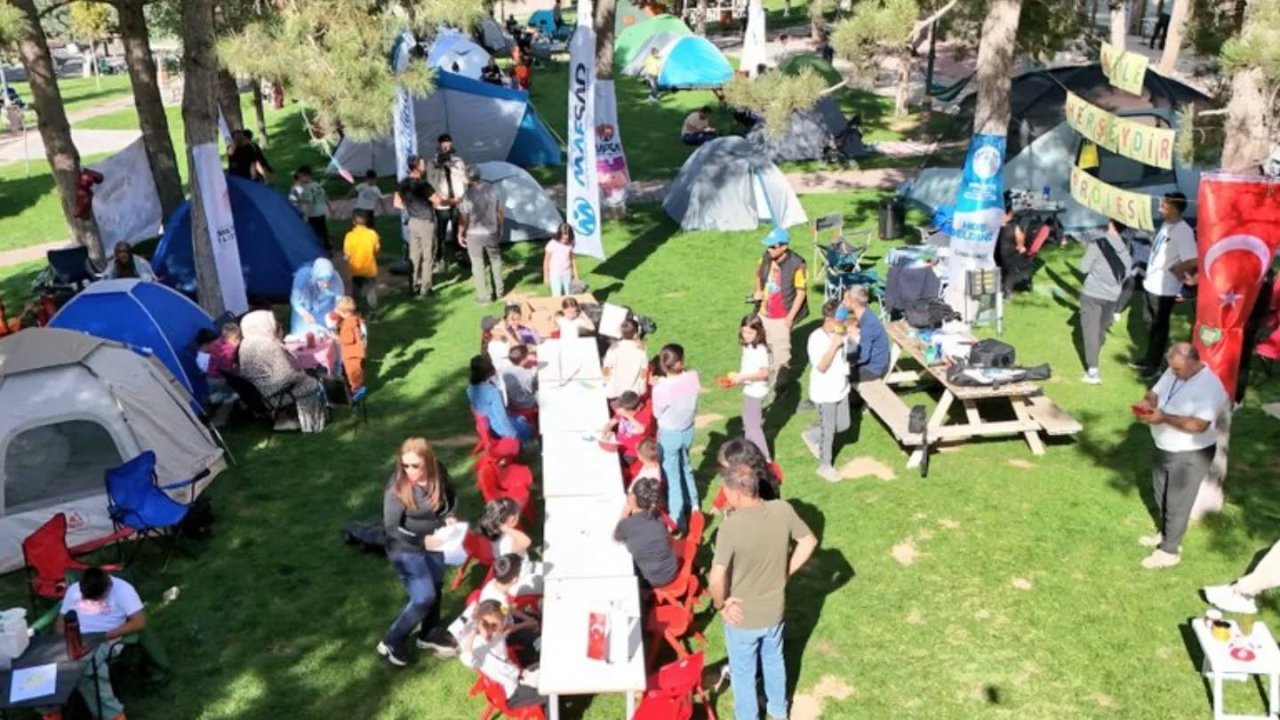 Yeşilyurt’ta aile bağlarını güçlendiren çadır kampı düzenlendi