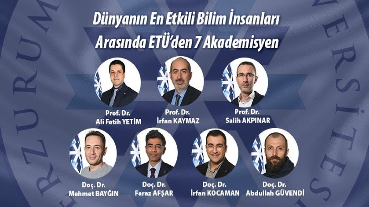 Dünyanın en etkili bilim insanları arasında ETÜ’den 7 akademisyen