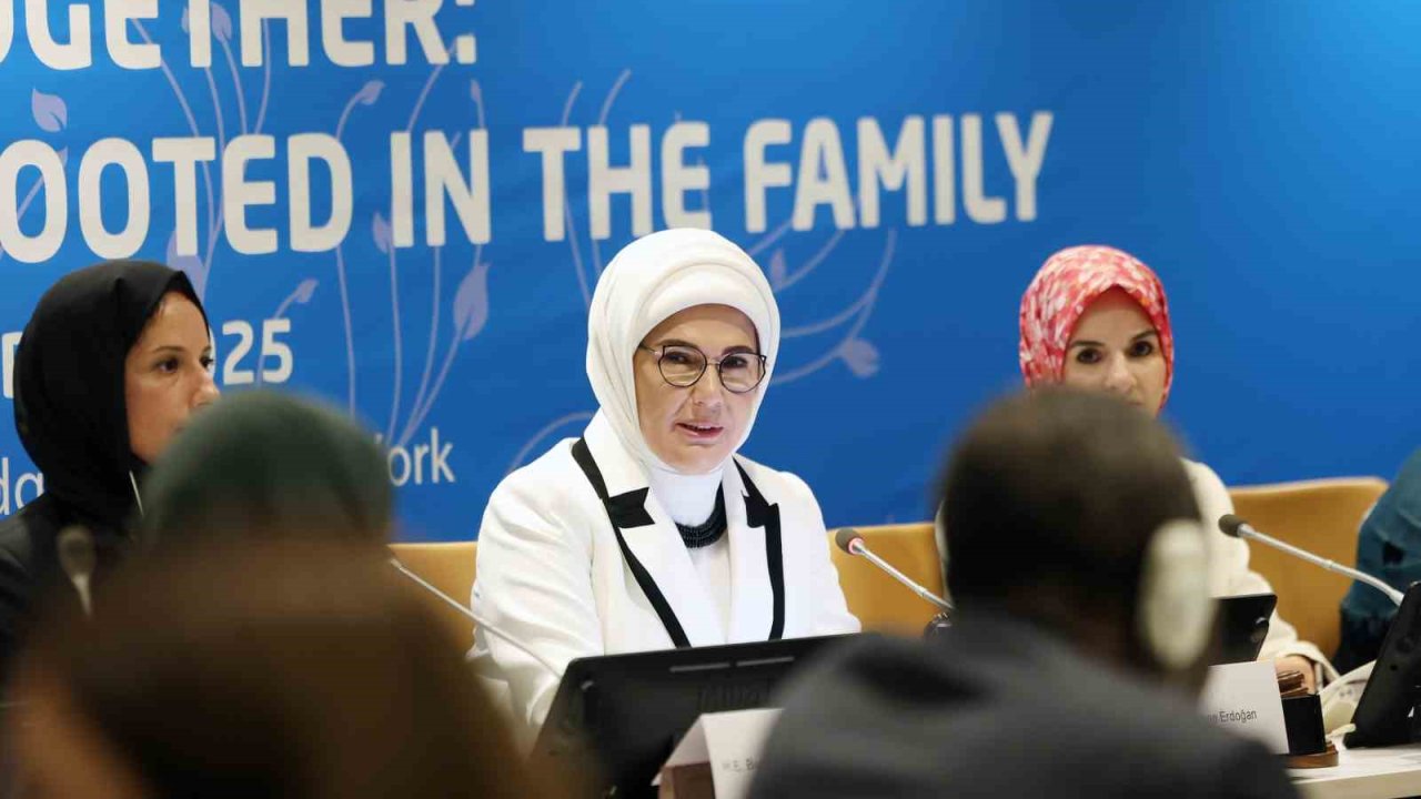 Emine Erdoğan, BM’de "Birlikte Daha İyiye: Aileden Başlayan Küresel Dayanışma" etkinliğinde konuştu