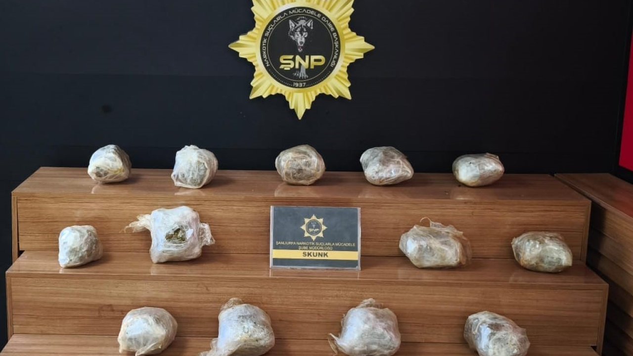 Şanlıurfa’da otomobilde uyuşturucuya 1 gözaltı