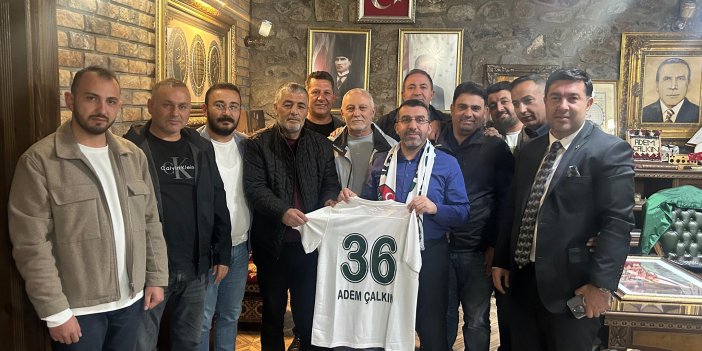 Kars Spor yönetimi Milletvekili Çalkın'ı ziyaret etti!
