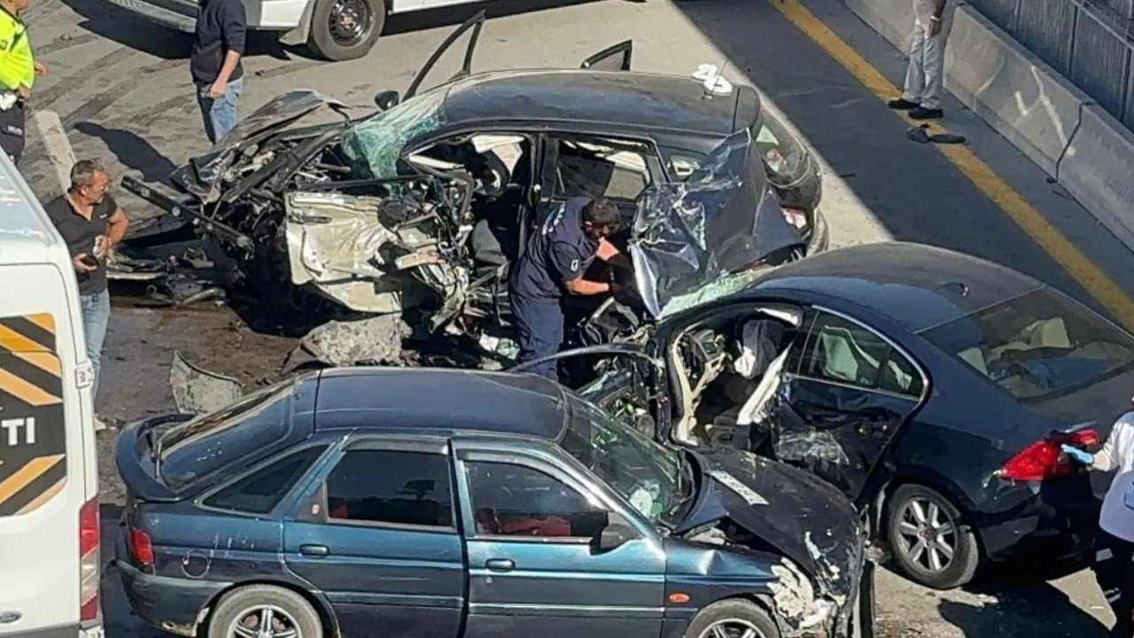 Ankara’da zincirleme trafik kazası: 4 yaralı