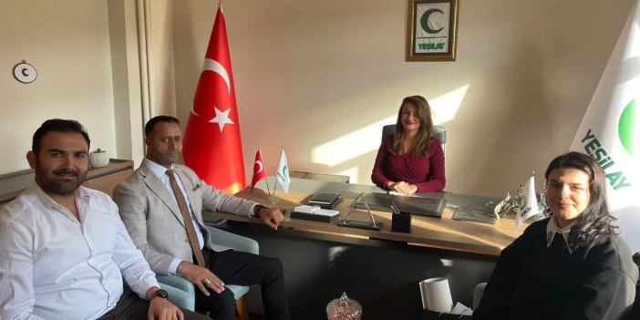 Kars Sivil Toplumla İlişkiler İl Müdürlüğünden Yeşilay ziyareti