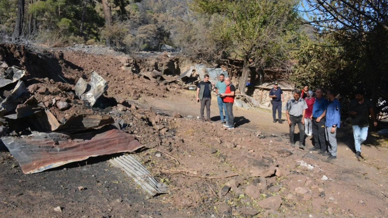 Köyceğiz Kaymakamı Kumcu, yangından zarar gören vatandaşlarla buluştu