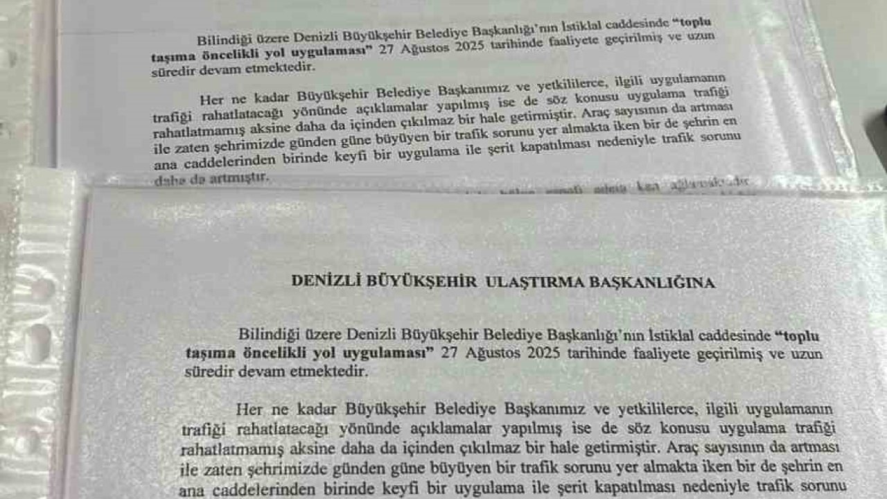 Otobüs Yolu projesine karşı harekete geçen esnaf ve vatandaşlar 500 imza topladı